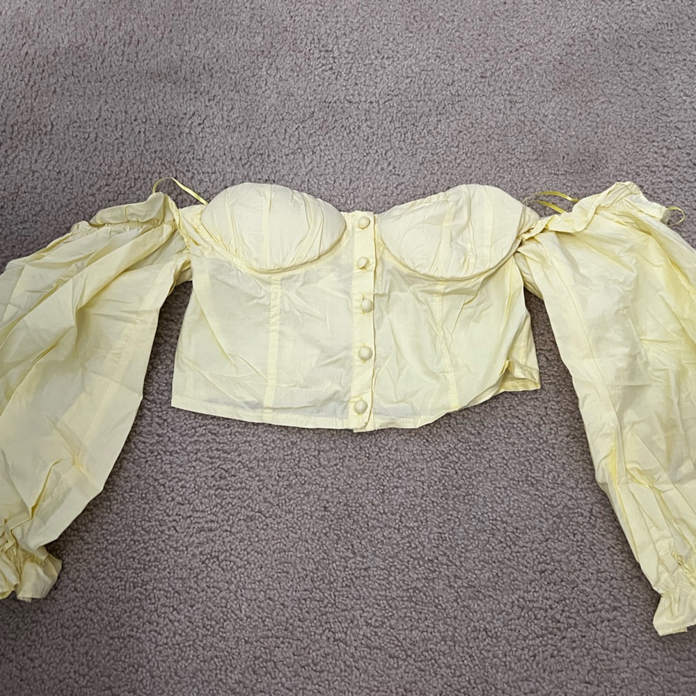 Fashion nova yellow top